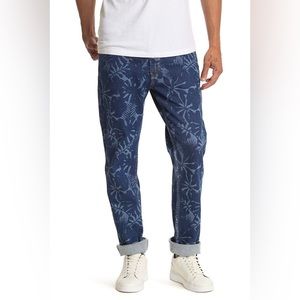 Levi’s 511 Slim Stretch Tencel Flex Floral Blue      Denim Jean Designer Fashion